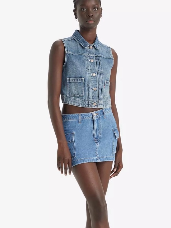 Levi's Dresses & Skirts - Levi’s 94 Cargo Denim Skirt‎ Size 28 New with tags